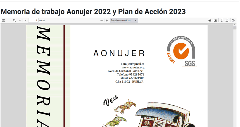 Leer la memora de Actividades de Aonujer 2022