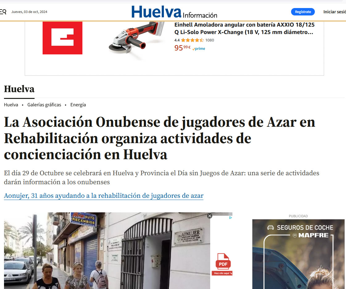 Aonujer en Huelva Información