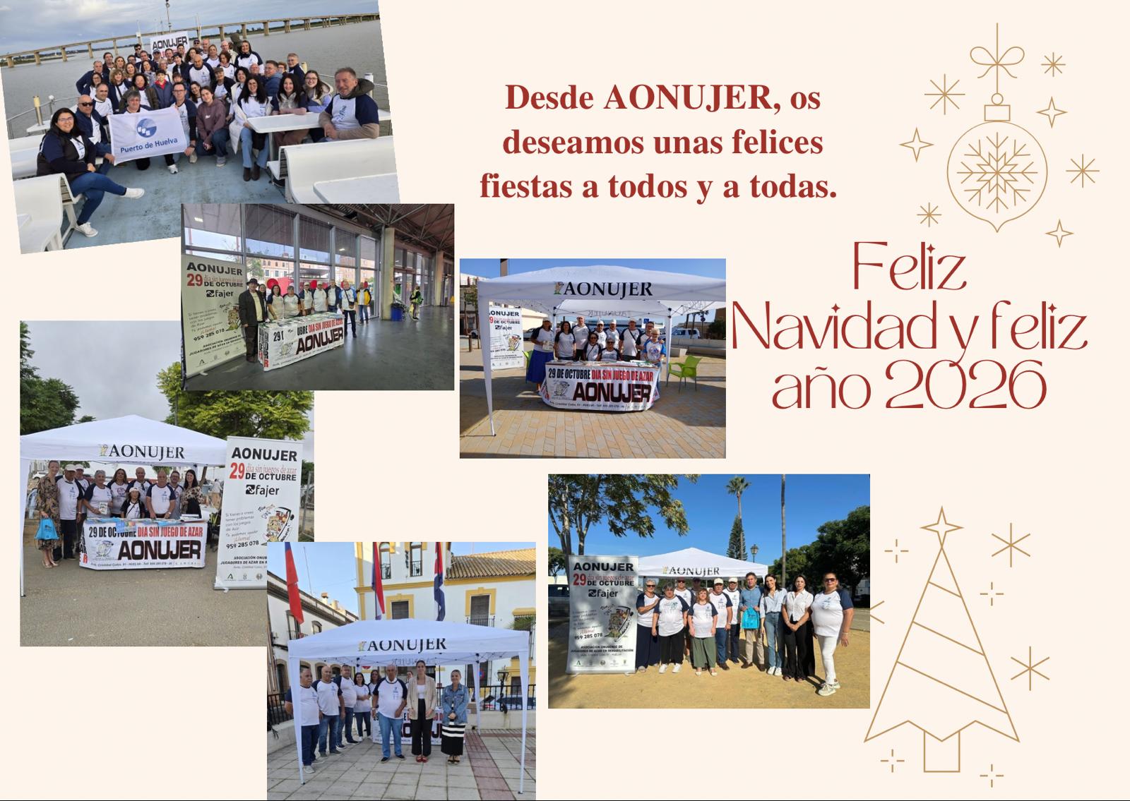 Aonujer os desea feliz navidad y prospero 2026